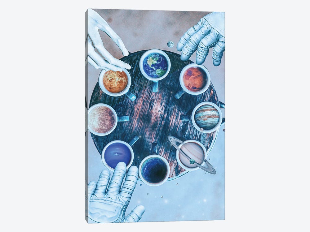 Space Coffee Mug Solar System Planets by GEN Z 1-piece Canvas Art