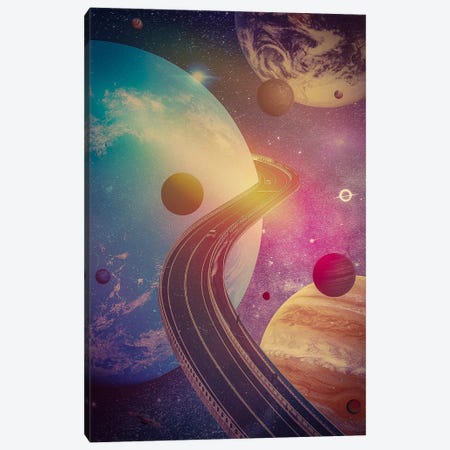 Space Road To The Surreal Planets Canvas Print #GEZ473} by GEN Z Canvas Art Print