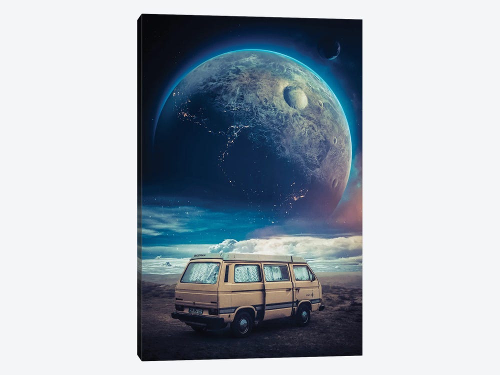 Van Of Adventurer Camp Seen On Planet by GEN Z 1-piece Canvas Wall Art