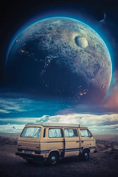Camping: Van Of Adventurer Camp Seen On Planet by GEN Z