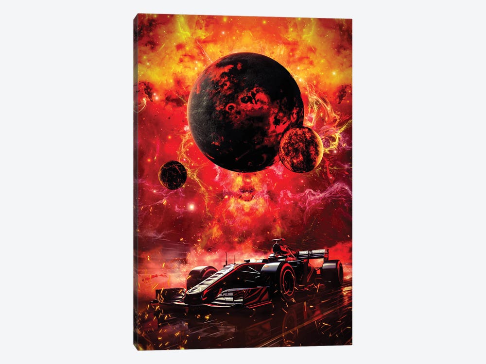 Formula 1 Fire In The Paddock Universe by GEN Z 1-piece Canvas Art