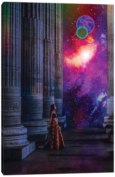 Greek Goddess Of The Universe Infinity Canvas Art Print - Royalty