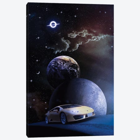 Sportive Car Road To Infinite Space Canvas Print #GEZ541} by GEN Z Canvas Art Print