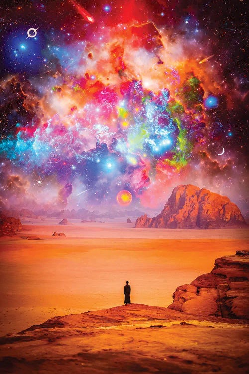 The Beauty Of Colorful Universe by GEN Z wall art