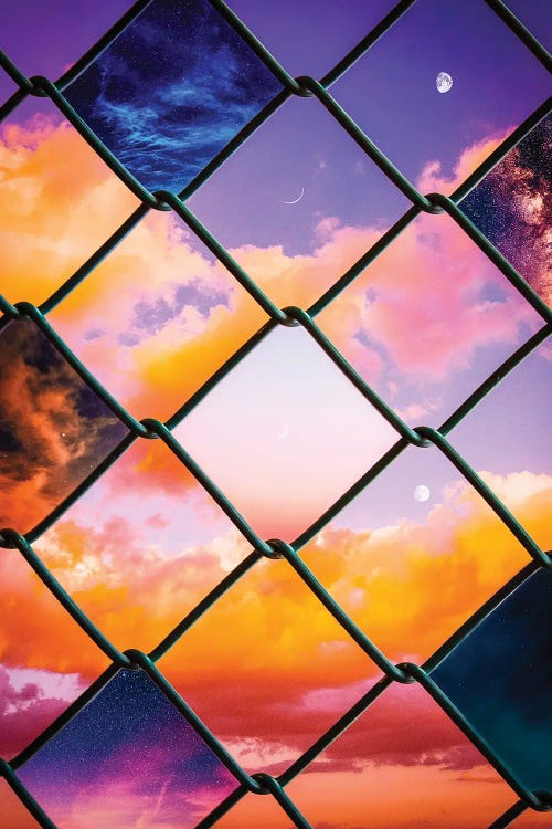 The Freedom Of The Skies In Night And Day by GEN Z wall art