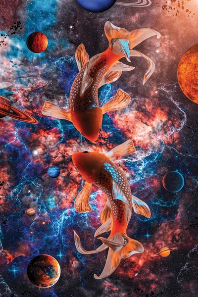 GEN Z: Yin And Yang Space Golden Fish by GEN Z