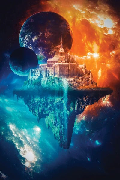 Castles & Palaces: Castle Rock Floating In The Middle Of The Universe by GEN Z