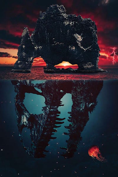 Through The Looking Glass: Dinosaur Skull Island by GEN Z