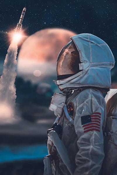 GEN Z: Forgotten Astronaut And Rocket Launch by GEN Z