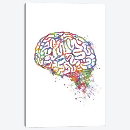 Brain Canvas Print #GFA10} by Genefy Art Art Print