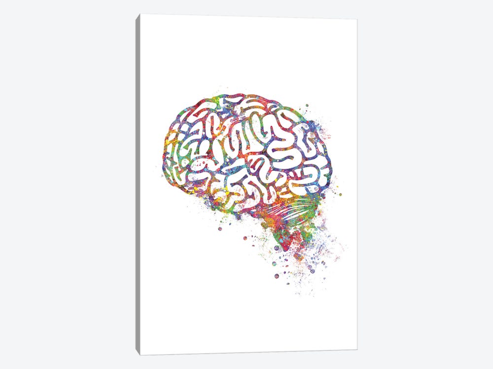 Brain by Genefy Art 1-piece Canvas Print