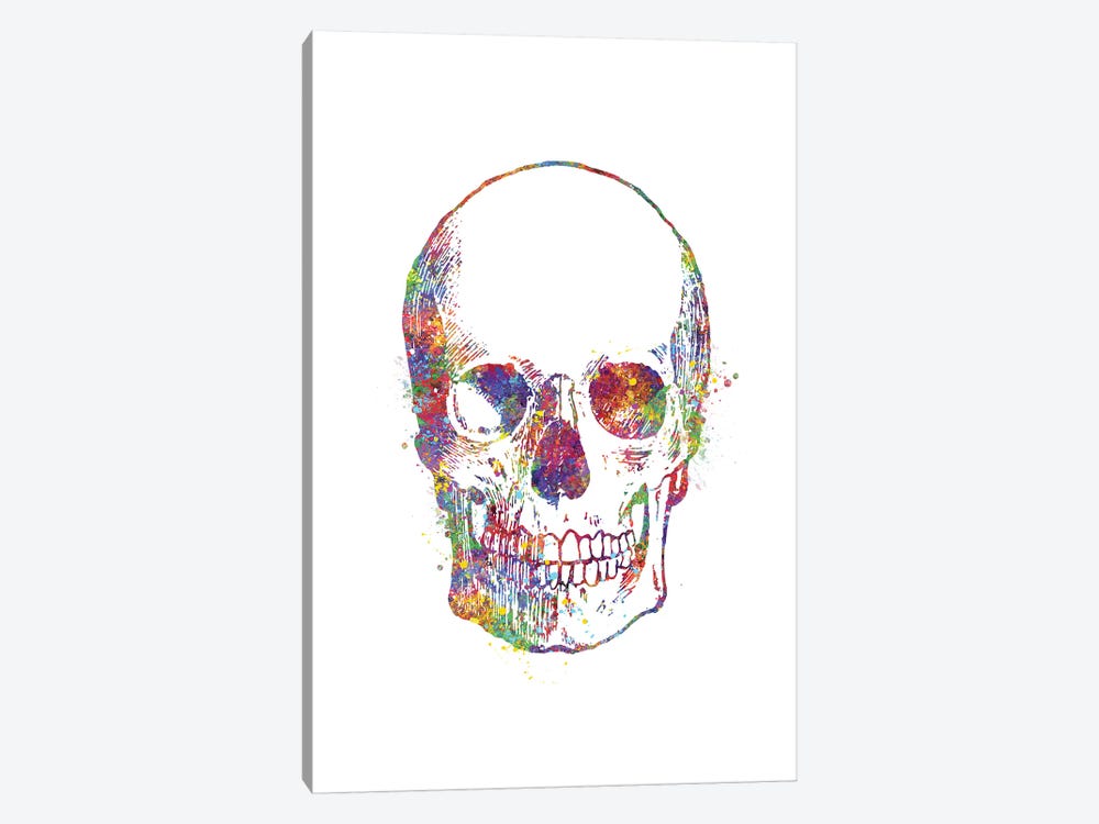 Skull Front by Genefy Art 1-piece Art Print