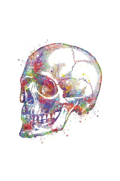 Skull Persp by Genefy Art canvas print