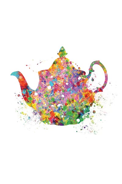 Teapot by Genefy Art framed canvas print
