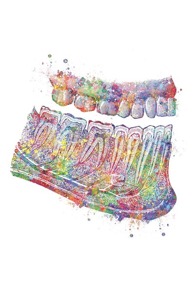 Science: Teeth Cross by Genefy Art