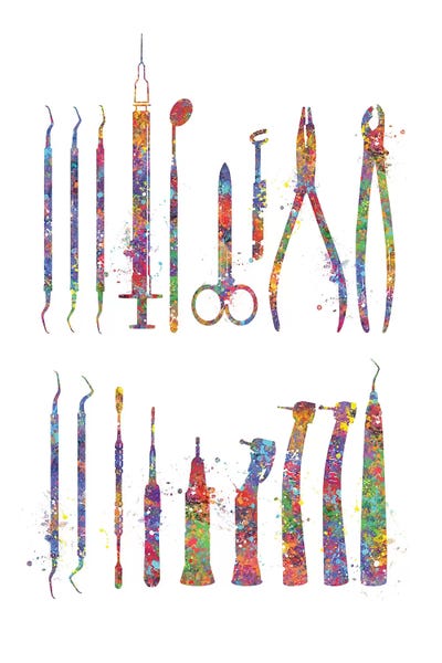 Teeth Tools by Genefy Art art print