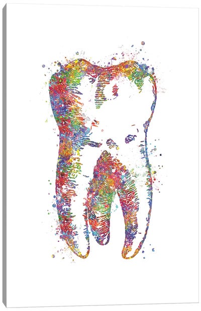 Tooth Big Canvas Art Print - Genefy Art