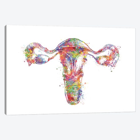 Uterus Canvas Print #GFA141} by Genefy Art Art Print