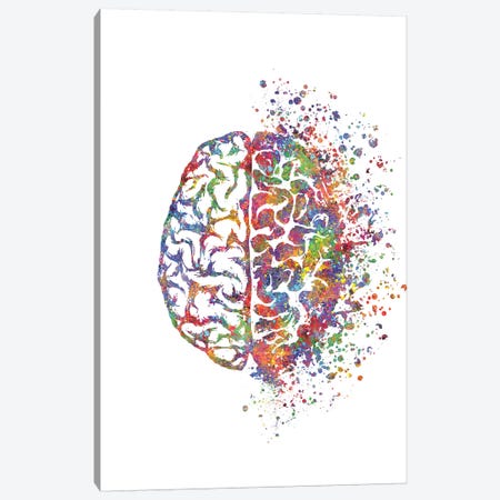 Brain Left Right Canvas Print #GFA15} by Genefy Art Canvas Art