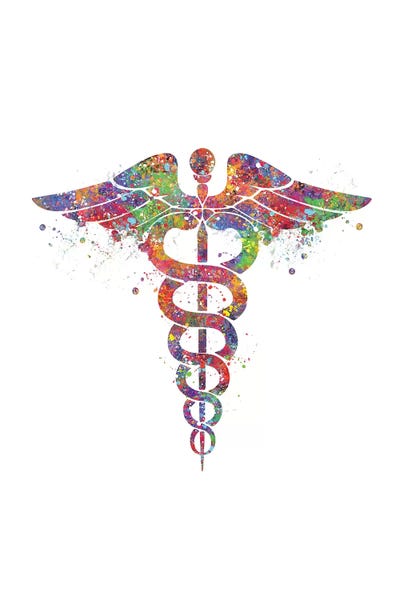 Caduceus by Genefy Art art print