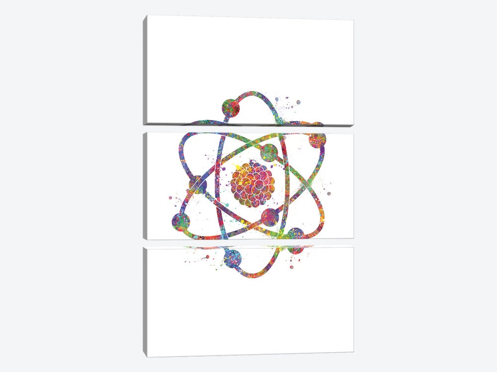 Atom by Genefy Art 3-piece Art Print