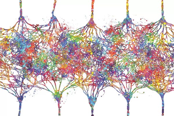 Science: Cortical Neurons by Genefy Art