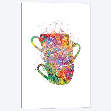 Cups Stacked Canvas Print #GFA27} by Genefy Art Canvas Print