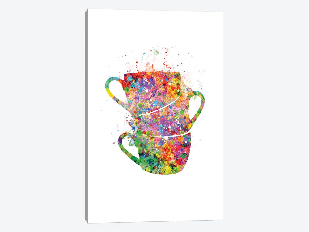 Cups Stacked by Genefy Art 1-piece Canvas Print