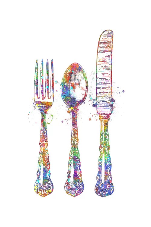 Cutleries by Genefy Art wall art