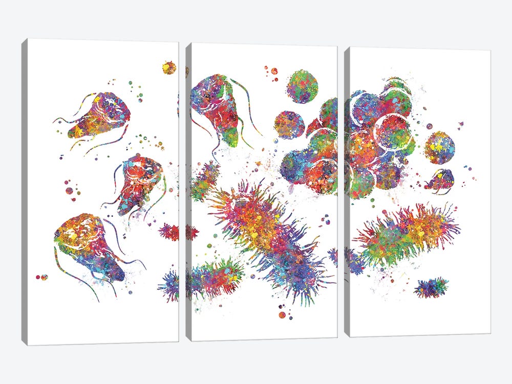 Cytology by Genefy Art 3-piece Art Print