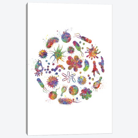 Bacteria Canvas Print #GFA2} by Genefy Art Canvas Print