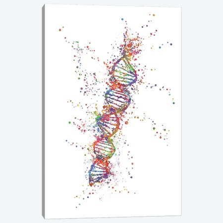 DNA Canvas Print #GFA34} by Genefy Art Canvas Artwork