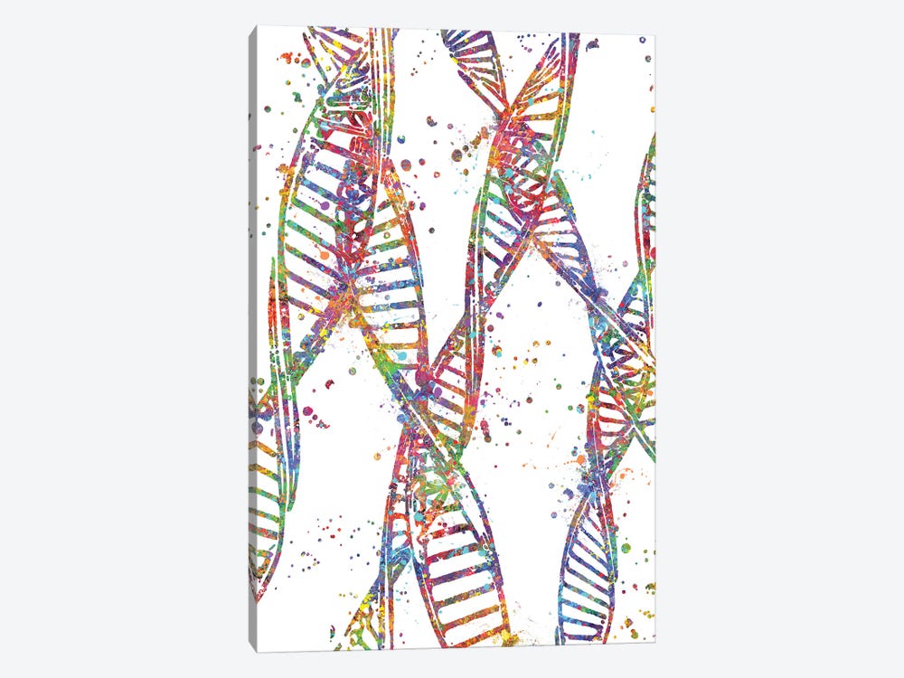 DNA Abstract by Genefy Art 1-piece Art Print
