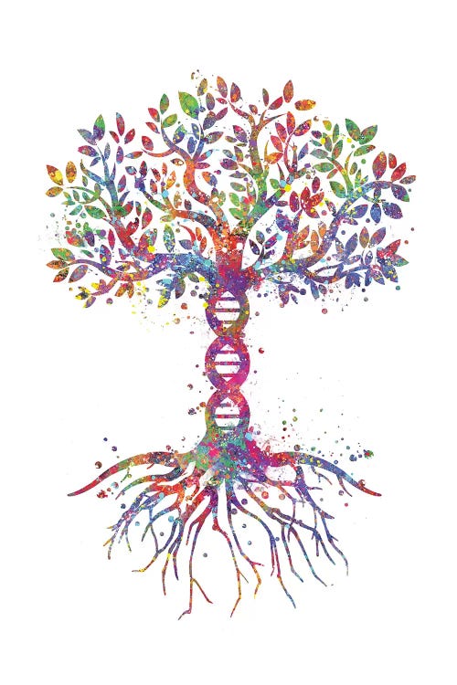 DNA Tree by Genefy Art wall art