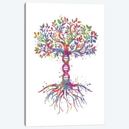 DNA Tree Canvas Print #GFA38} by Genefy Art Canvas Art Print