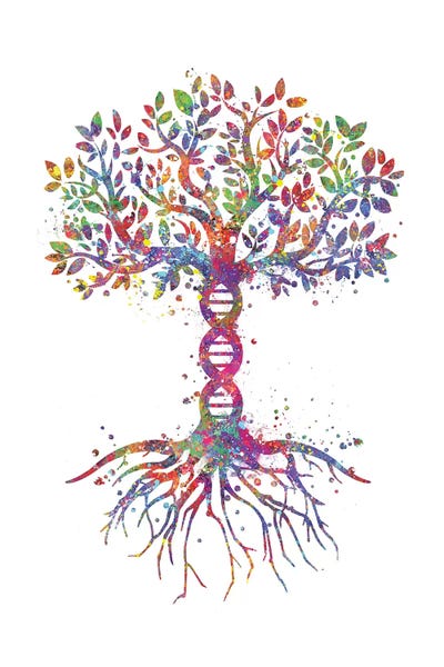 Kids Educational Art: DNA Tree by Genefy Art