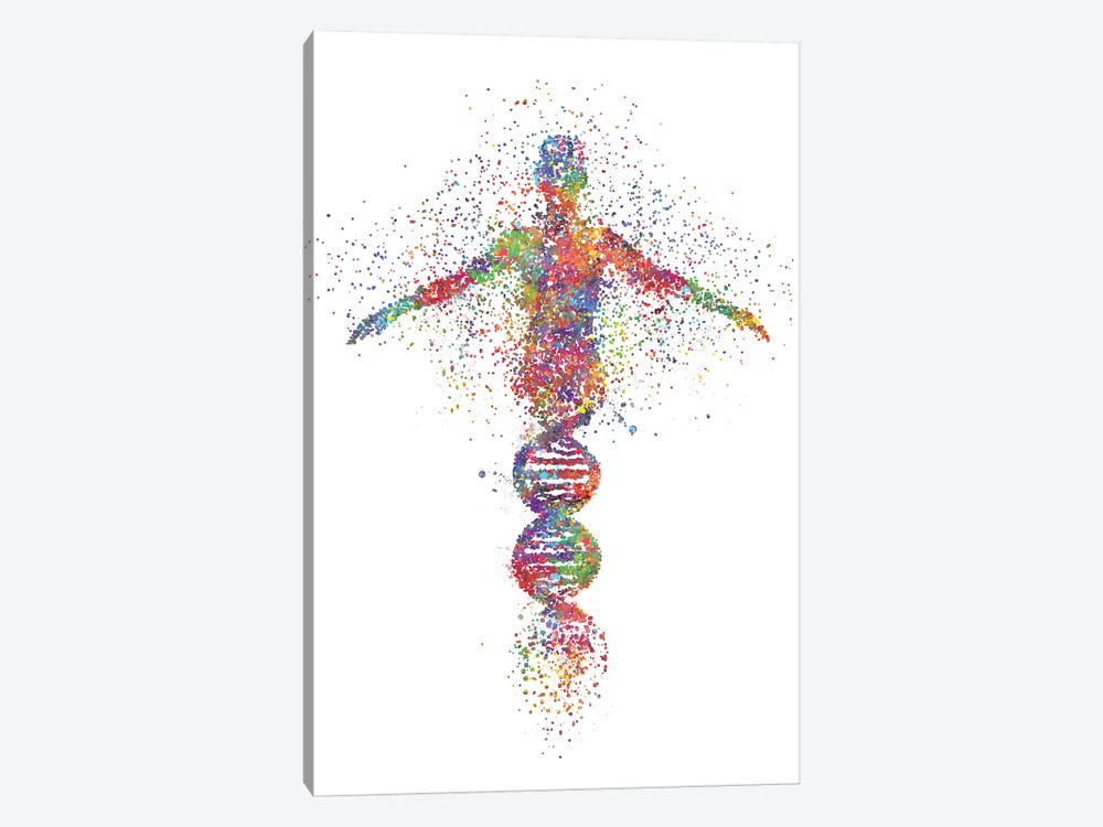 DNA Woman by Genefy Art 1-piece Canvas Artwork