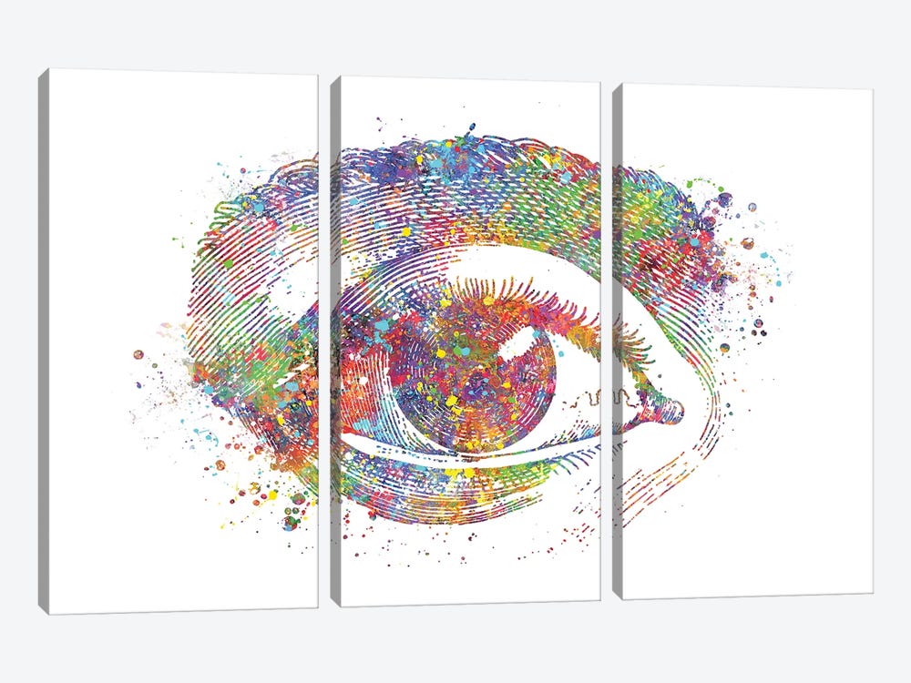 Eye by Genefy Art 3-piece Canvas Wall Art