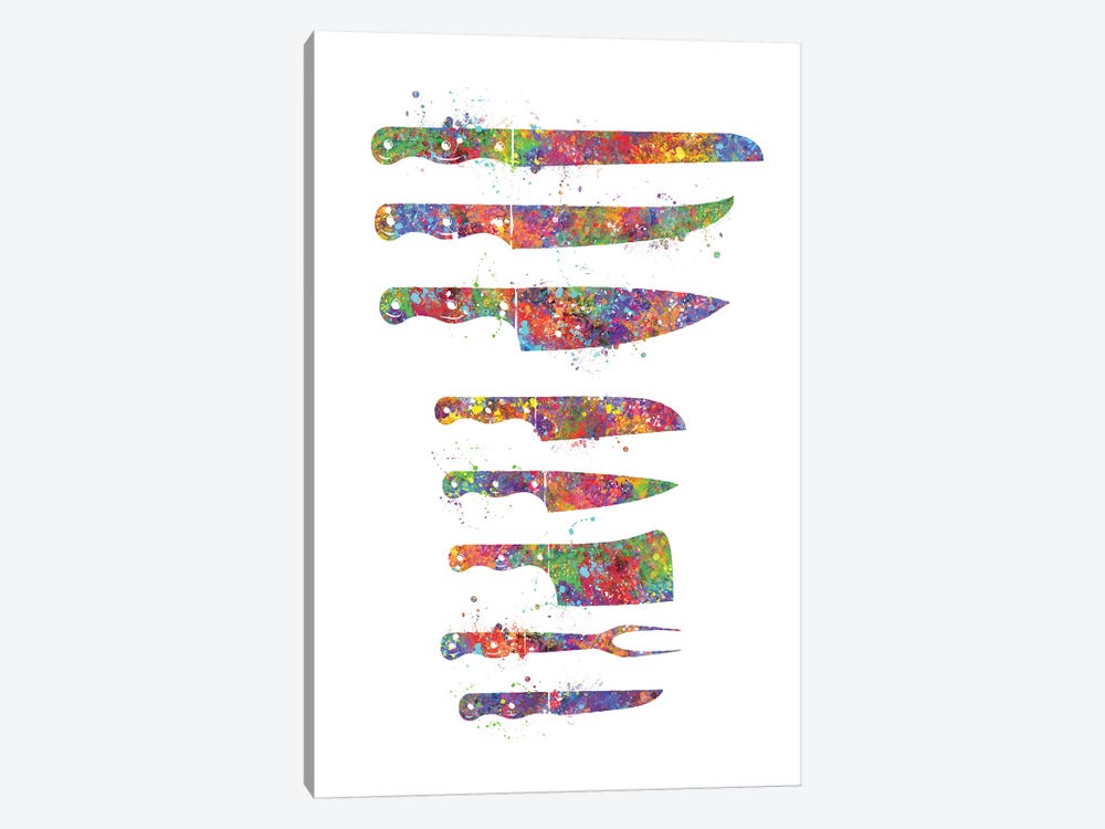 Kitchen Knives by Genefy Art 1-piece Art Print