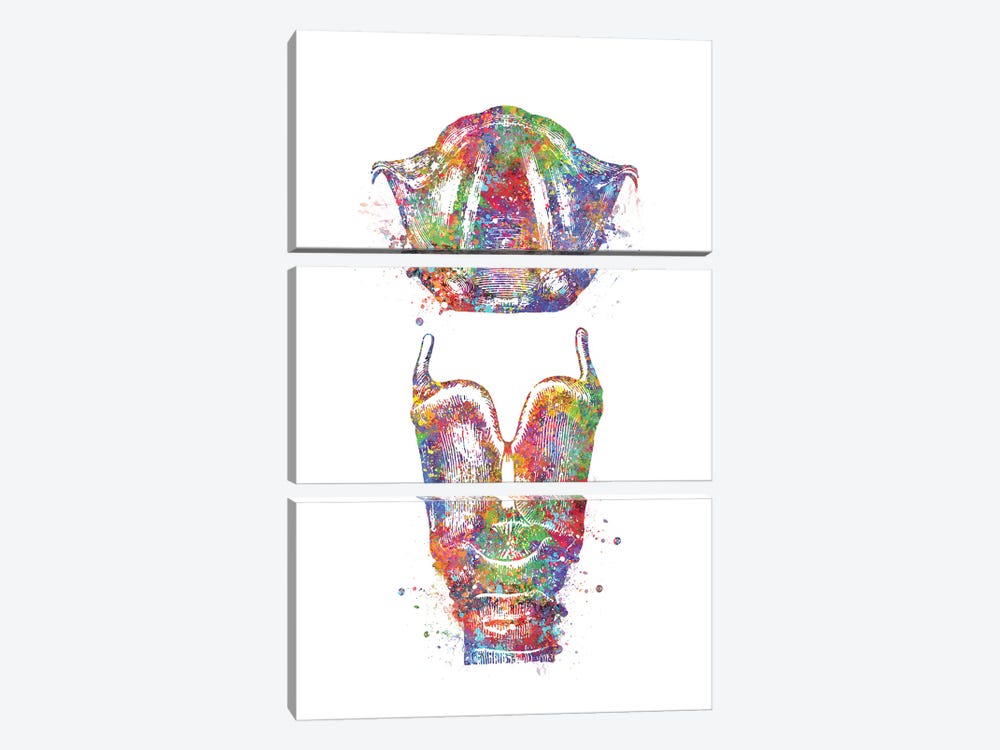 Larynx by Genefy Art 3-piece Art Print