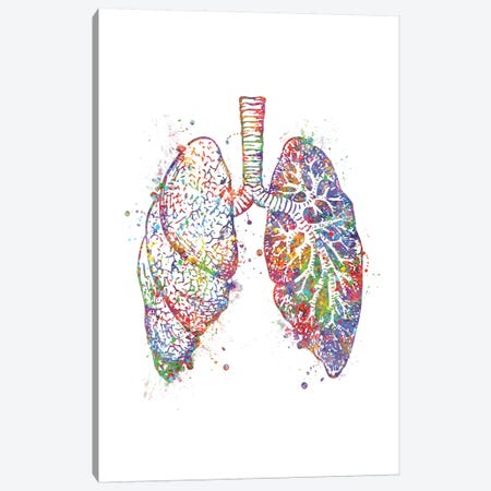 Lungs Canvas Print #GFA81} by Genefy Art Canvas Wall Art