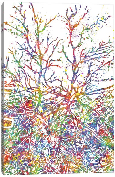 Neural Network Canvas Art Print - Genefy Art