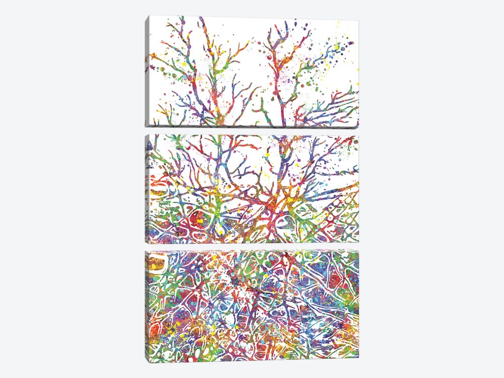Neural Network by Genefy Art 3-piece Canvas Art