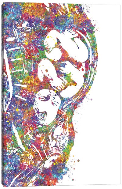 Pregnancy Canvas Art Print - Body Positivity Art