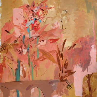 Terracotta Flowers by Glib Franko framed canvas print