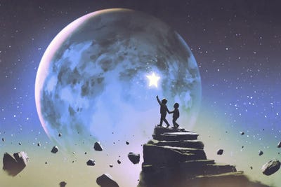 Reaching For The Star by grandfailure art print