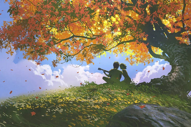 A Song For Us In Autumn by grandfailure wall art
