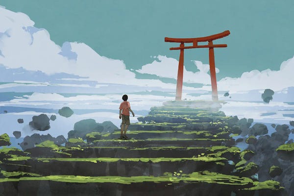 grandfailure: Torii Gate, The Entrance To The Peaceful Land by grandfailure