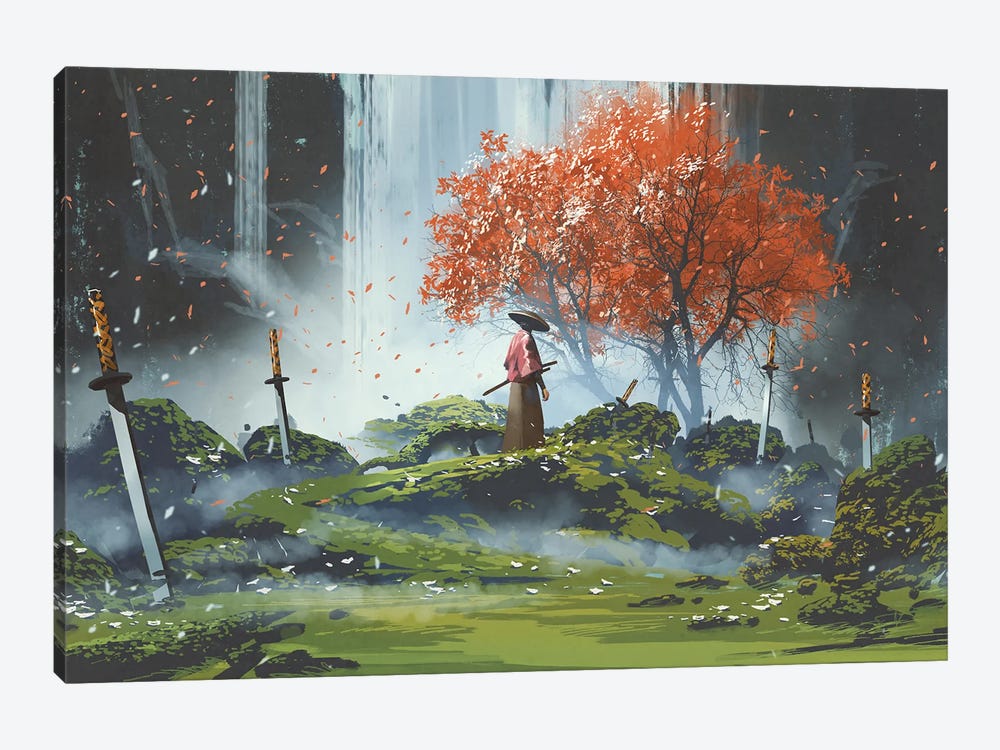 Garden Of The Katana Swords by grandfailure 1-piece Canvas Artwork
