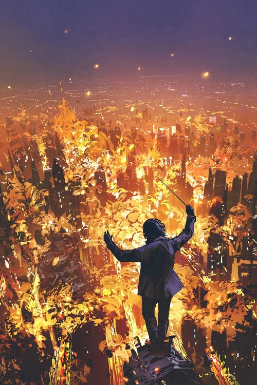 Whatching The World Burn by grandfailure wall art